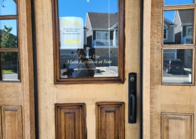 Back entrance wood refinishing - Before 4