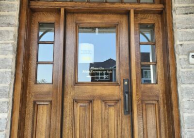 Back entrance wood refinishing - After